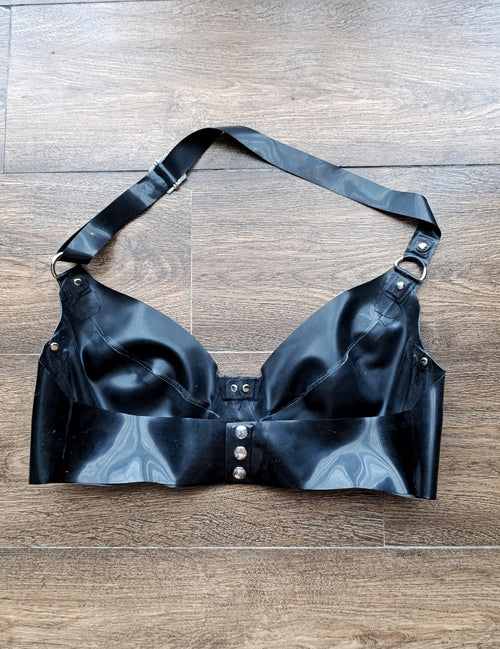 Classic latex bra